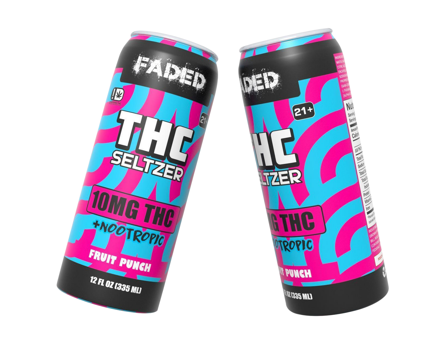 THC Seltzer 10MG THC +Nootropic Fruit Pouch