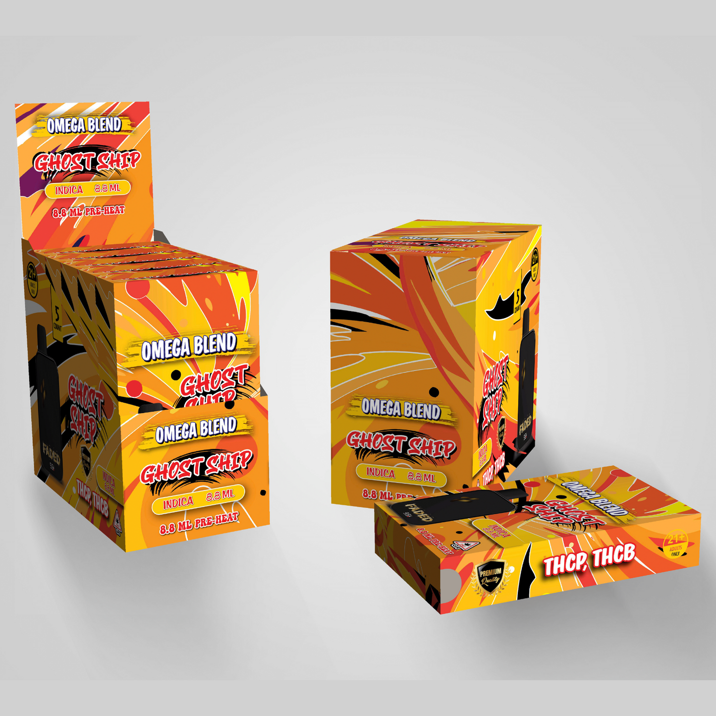 Faded 8.8ML Disposable Omega Blend Ghost Ship