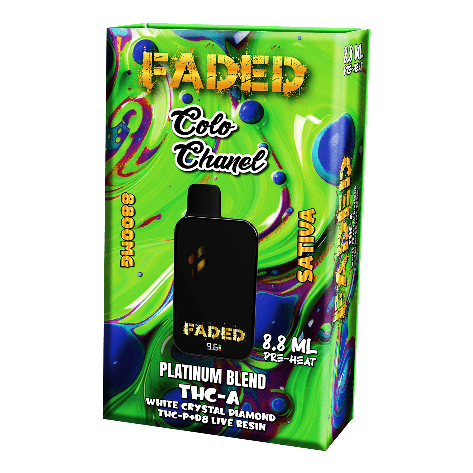 FADED PLATINUM BLEND THC-A 8.8ML DISPOSABLES | COCO CHANEL Faded FADED PLATINUM BLEND THC-A 8.8ML DISPOSABLES | COCO CHANEL Faded