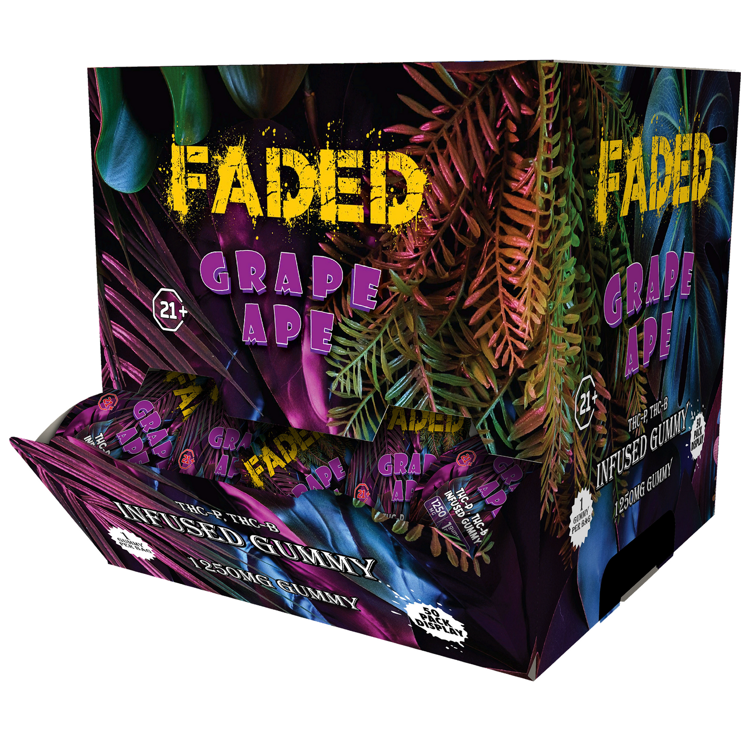 Sky High Blend Grape Ape Gummies | THC-P + THC-B | 1250 MG