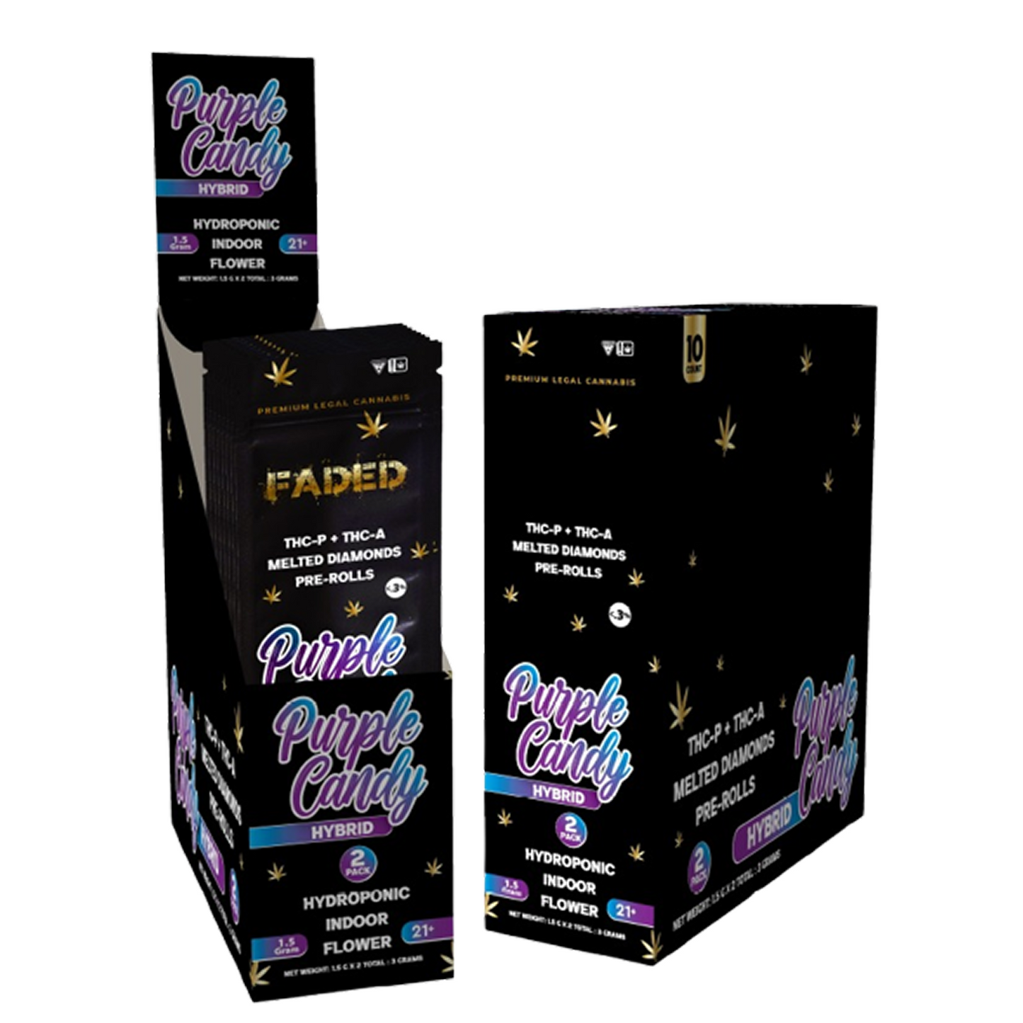 Faded 2 Count Purple Candy THCA Prerolls