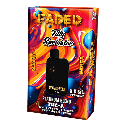 FADED PLATINUM BLEND THC-A 8.8ML DISPOSABLES | TITTY SPRINKLER