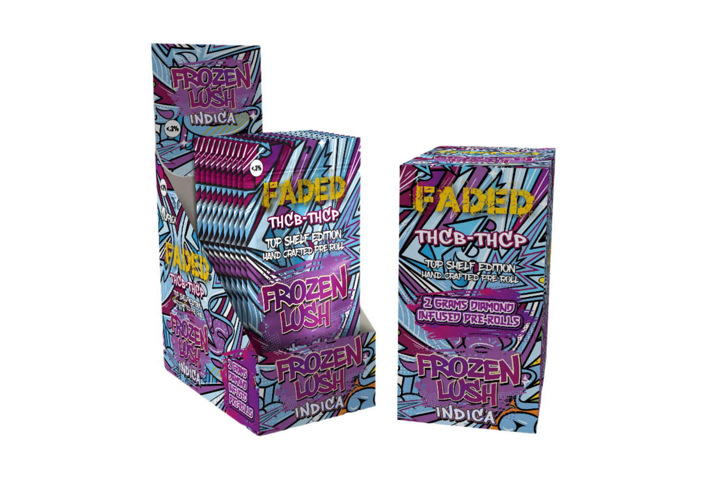 Faded Top Shelf Edition THC-B + THC-P 2GM Pre-rolls 5CT