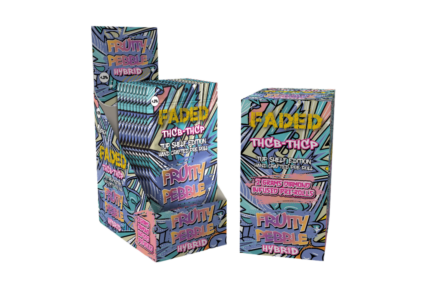 Faded Top Shelf Edition THC-B + THC-P 2GM Pre-rolls 5CT