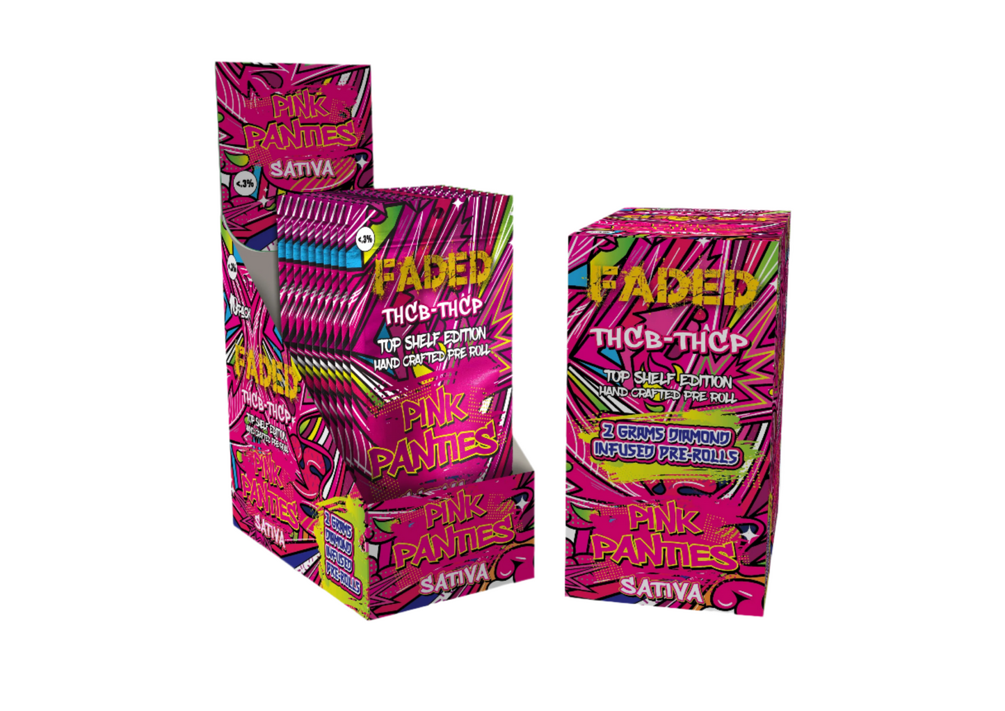 Faded Top Shelf Edition THC-B + THC-P 2GM Pre-rolls 5CT