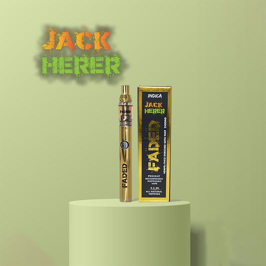 FADED 2.5ML MIXED BLEND INDICA JACK HERER RECHARGEABLE DISPOSABLE VAPE