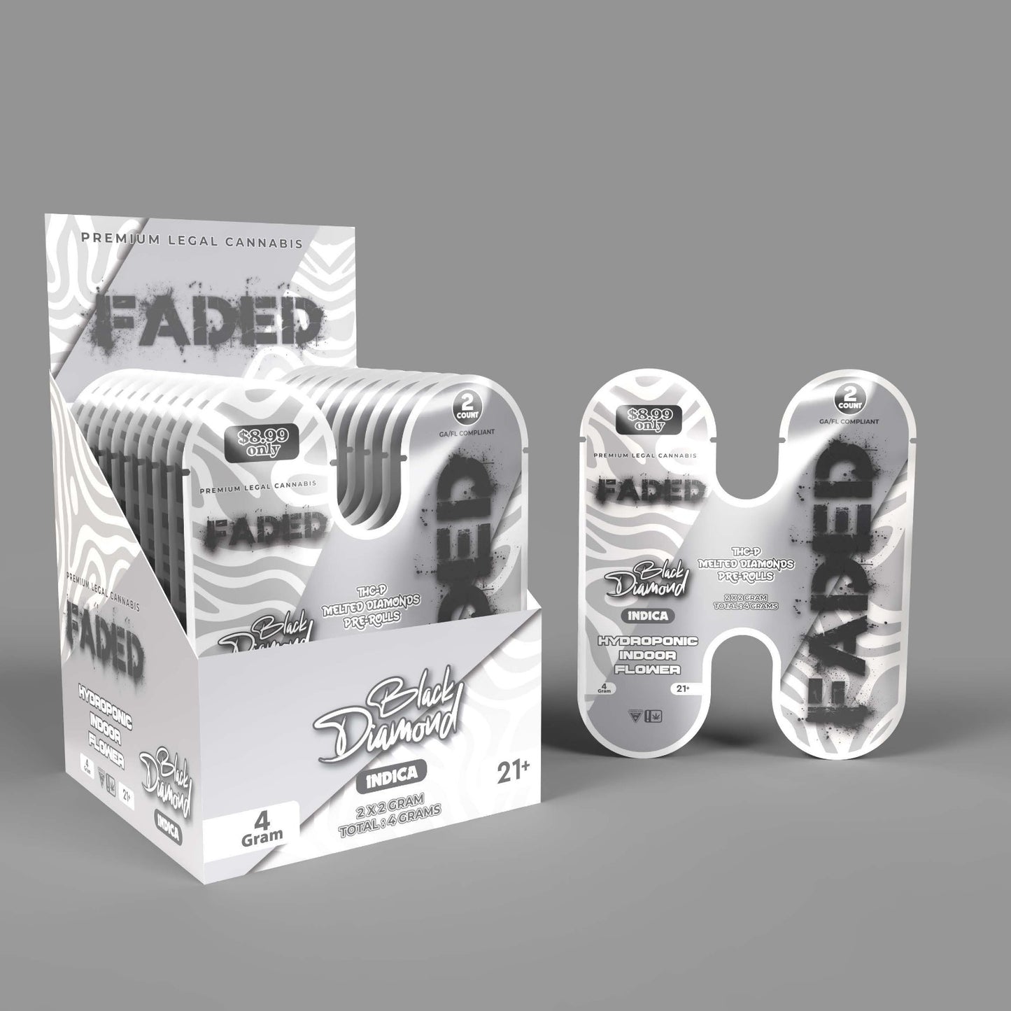 THCP Melted Diamonds Pre-Rolls Black Diamond