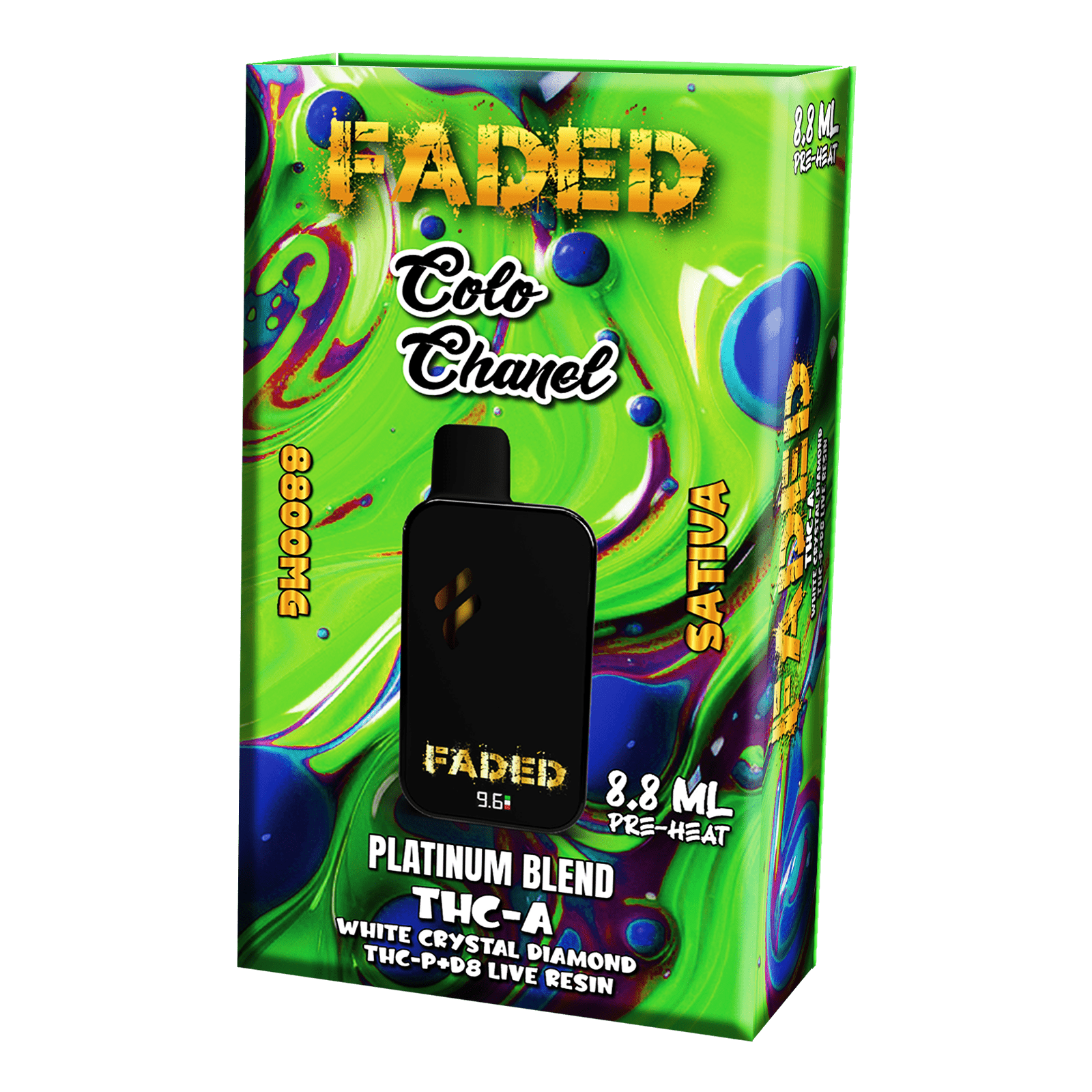 FADED PLATINUM BLEND THC-A 8.8ML DISPOSABLES | COCO CHANEL