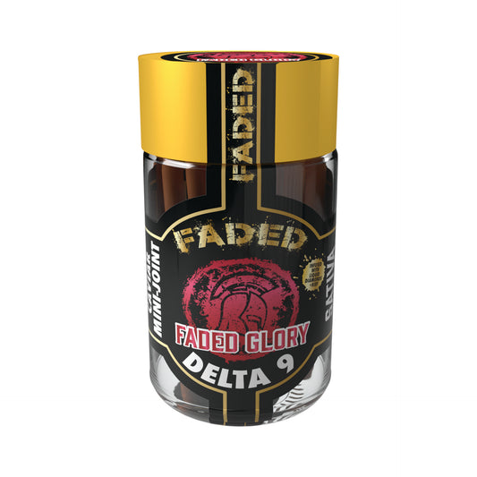 FADED DELTA-9 FADED GLORY HAND CRAFTED MINI SHOOTER PRE-ROLL 5CT JAR