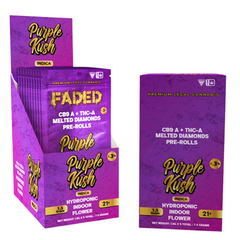 Faded 5 Count Purple kush THCA Prerolls