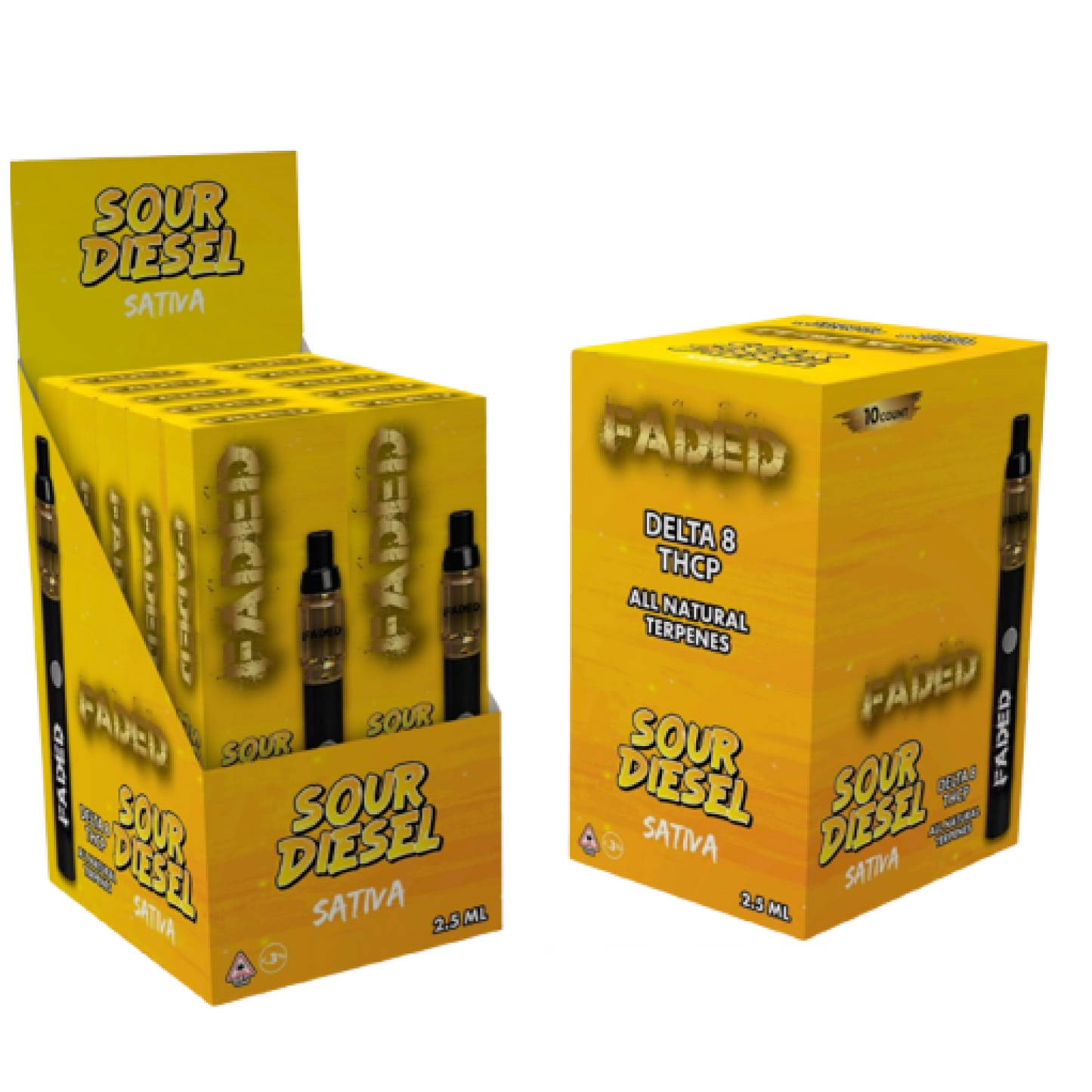 2.5ML Delta 8 + THC-P Disposables SOUR DIESEL