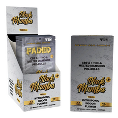 Faded 5 Count Black Mamba THCA Prerolls