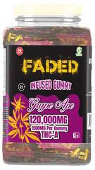 Faded Infused Gummy Grape Ape 120,000MG 1500MG Per Gummy THC-A