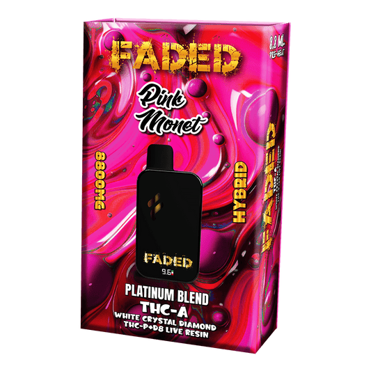 FADED PLATINUM BLEND THC-A 8.8ML DISPOSABLES | PINK MONET