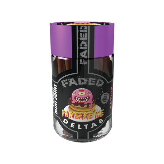 FADED DELTA-8 PANCAKE HAND CRAFTED MINI SHOOTER PRE-ROLL 5CT JAR