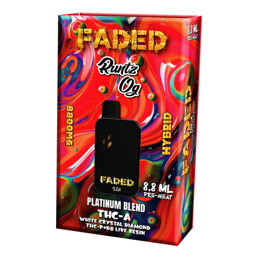 FADED PLATINUM BLEND THC-A 8.8ML DISPOSABLES | RUNTZ OG