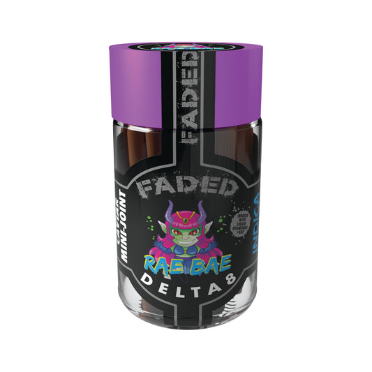 FADED DELTA-8 RAE BAE HAND CRAFTED MINI SHOOTER PRE-ROLL 5CT JAR