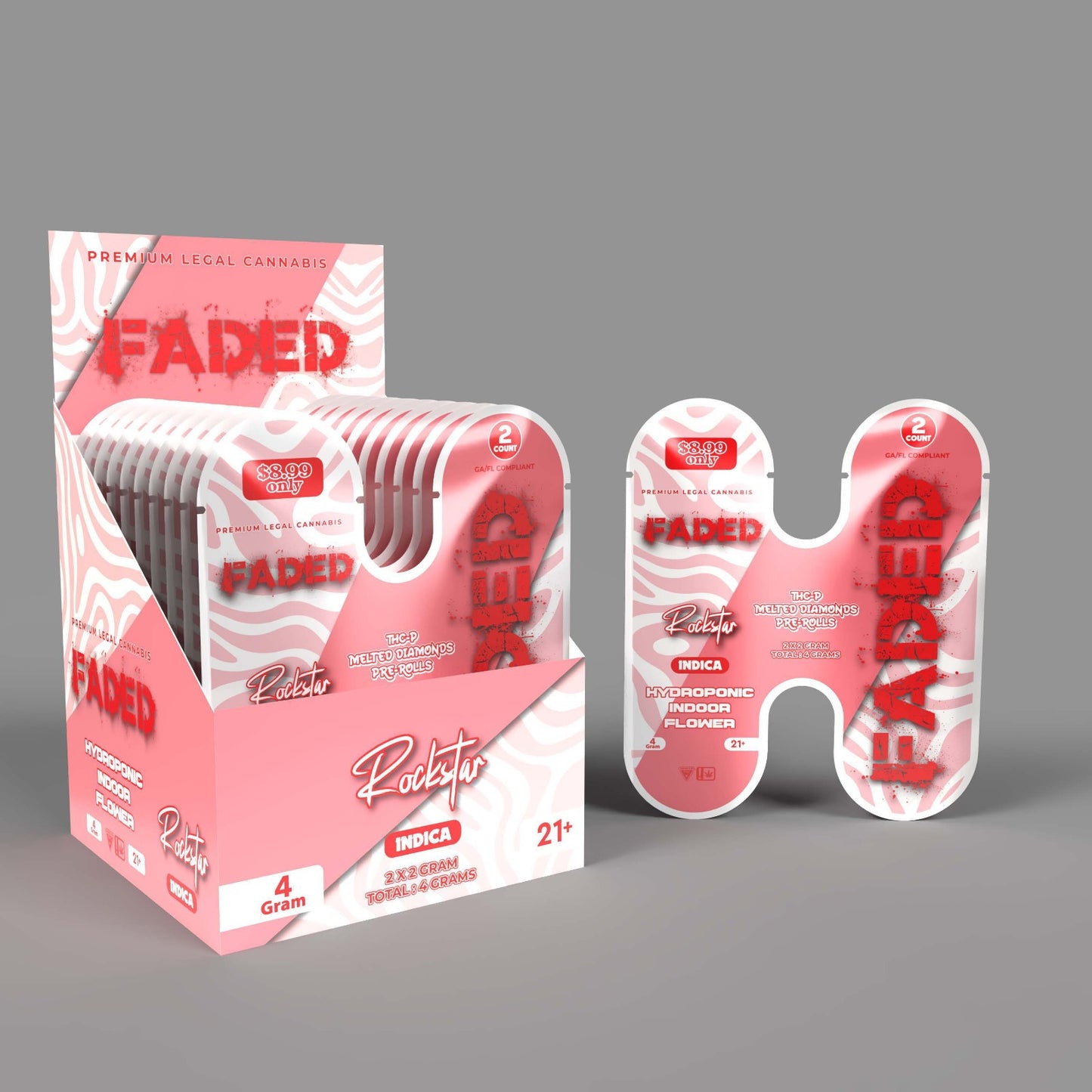 THCP Melted Diamonds Pre-Rolls Rockstar