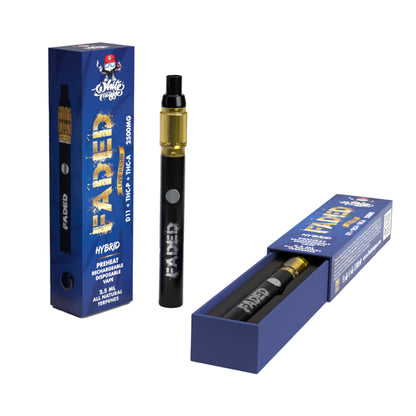 FADED DELTA-11+THC-P+THC-A RECHARGEABLE DISPOSABLE - HYBRID WHITE TRUFFLE 2.5ML