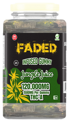 Faded Infused Gummy Jungle Juice 120,000MG 1500MG Per Gummy THC-A